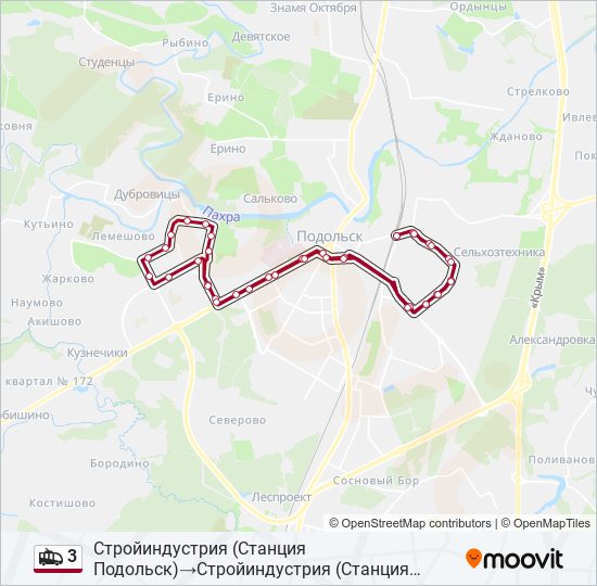 3 trolleybus Line Map