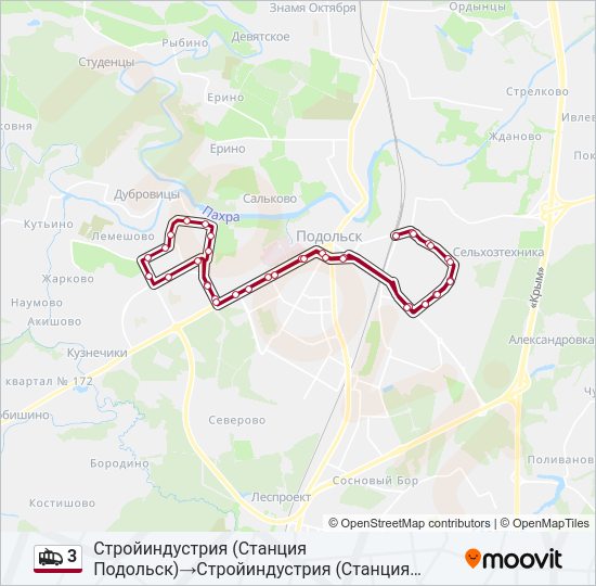 Троллейбус 3: карта маршрута
