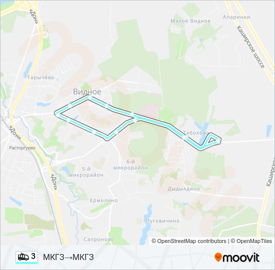 Троллейбус 3: карта маршрута