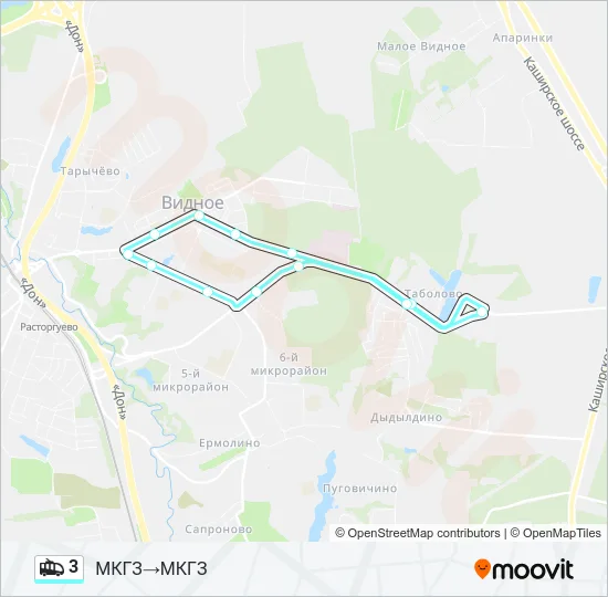 3 Trolleybus Line Map