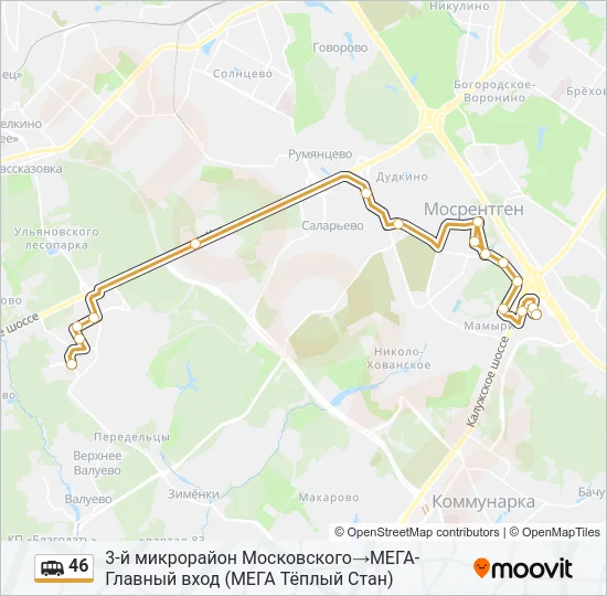 46 Shuttle Line Map