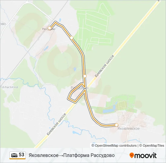 53 Shuttle Line Map