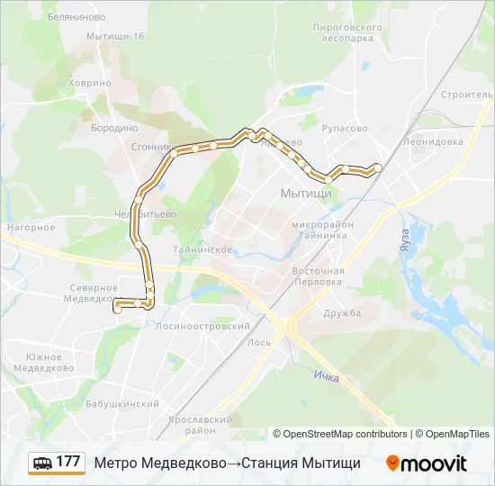 177 Shuttle Line Map