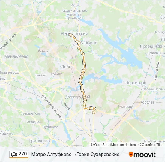 270 Shuttle Line Map