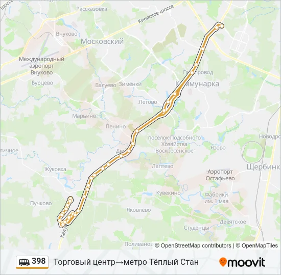 398 Shuttle Line Map