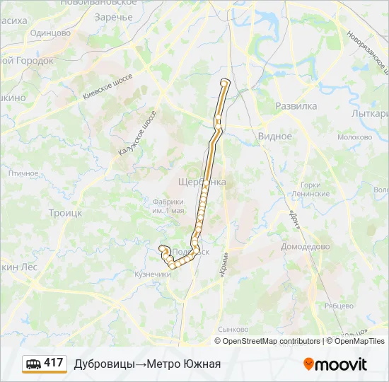 417 Shuttle Line Map