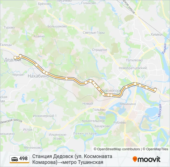 498 Shuttle Line Map