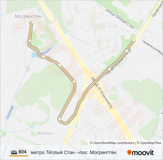 804 Shuttle Line Map