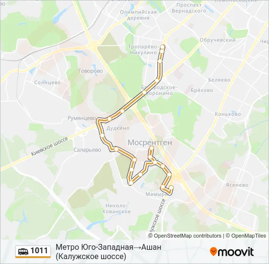 1011 Shuttle Line Map