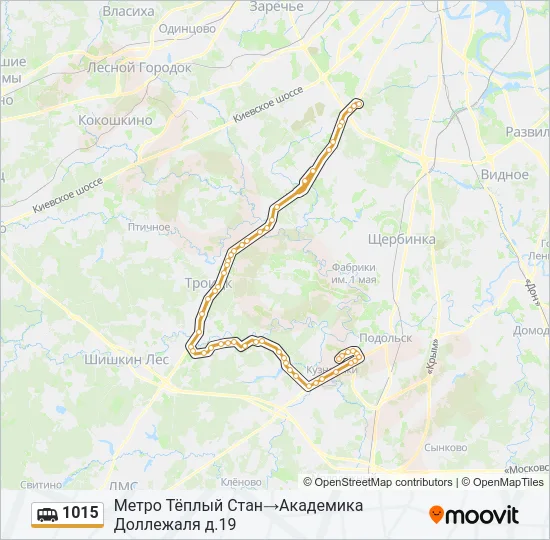 1015 Shuttle Line Map