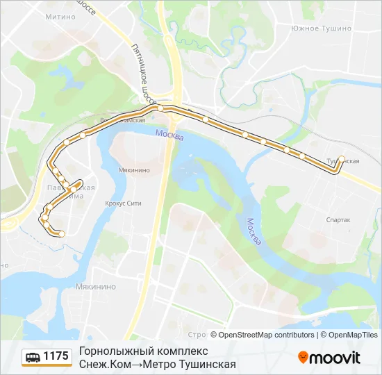 1175 Shuttle Line Map