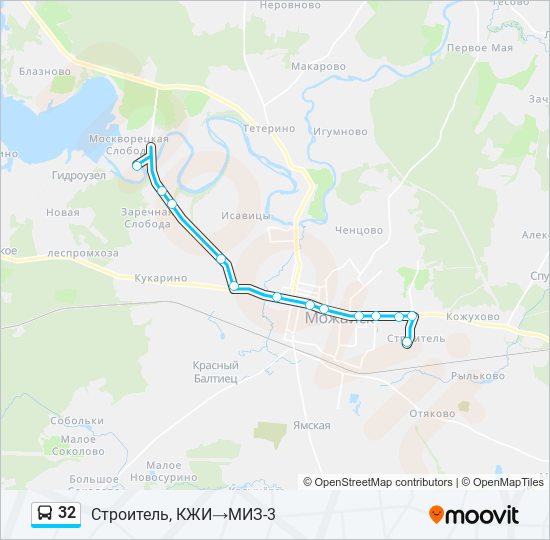 32 bus Line Map