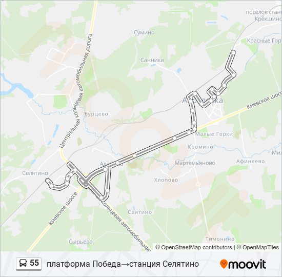 Расписание автобусов наро фоминск юность