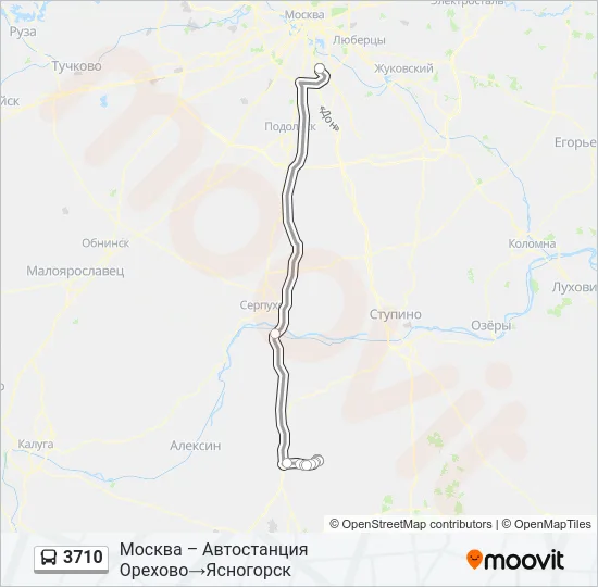 3710 Bus Line Map