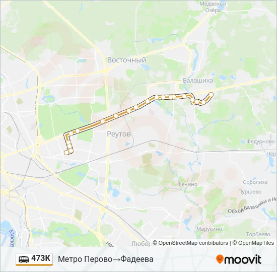 473К Shuttle Line Map