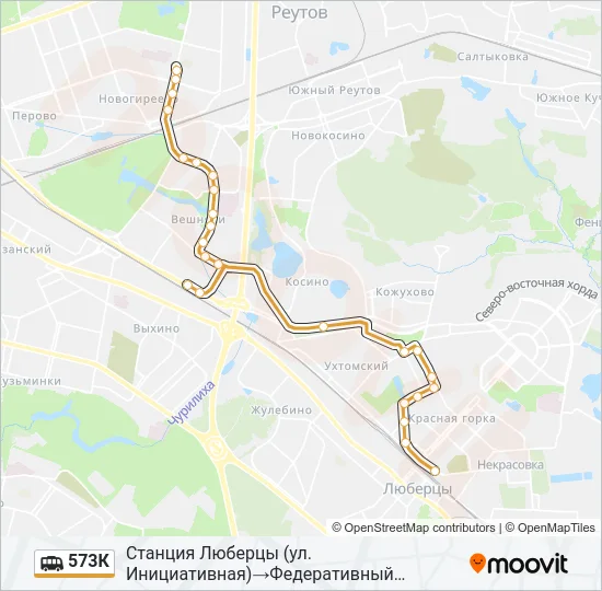 573К Shuttle Line Map