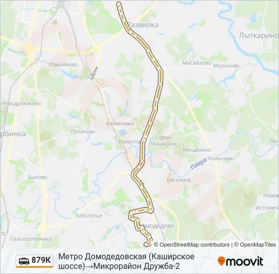 879К Shuttle Line Map