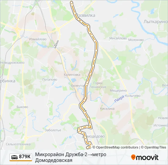 879К Shuttle Line Map