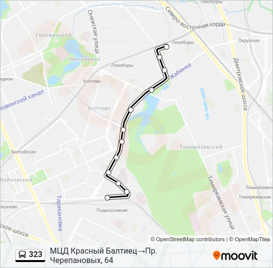 323 Bus Line Map
