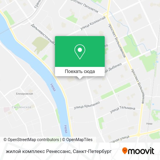 Карта жилой комплекс Ренессанс