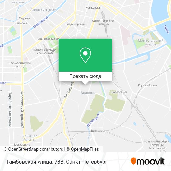 Карта Тамбовская улица, 78В