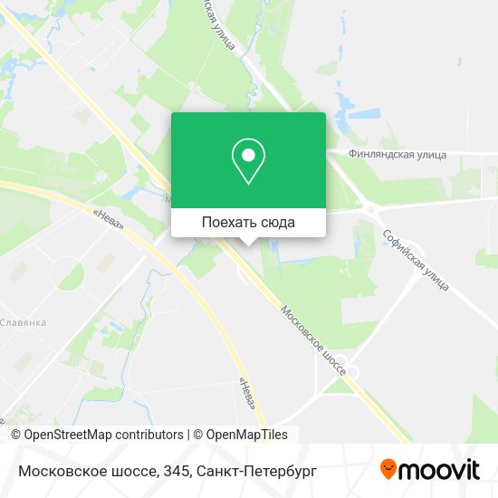 Карта Московское шоссе, 345