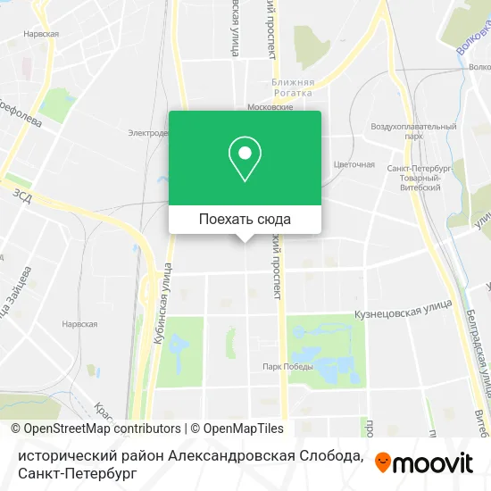 Карта исторический район Александровская Слобода