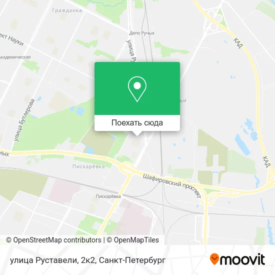 Карта улица Руставели, 2к2