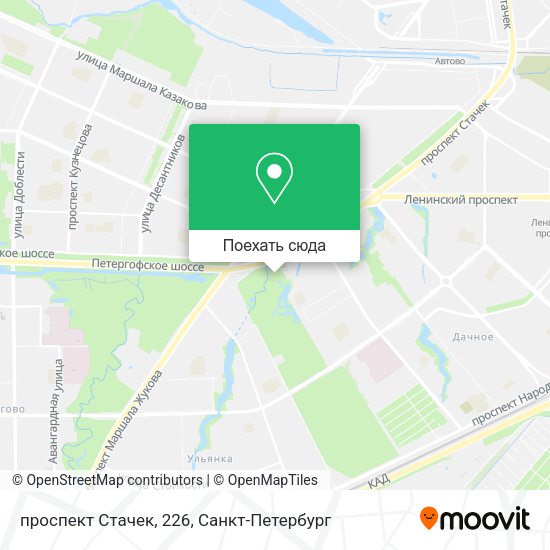 Карта проспект Стачек, 226