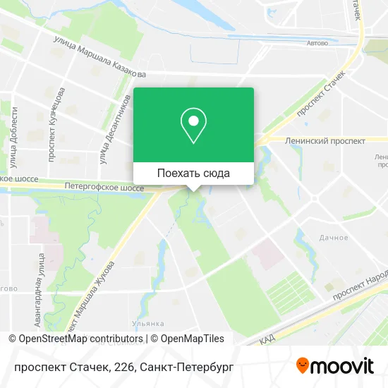 Карта проспект Стачек, 226