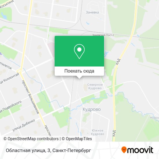 Карта Областная улица, 3