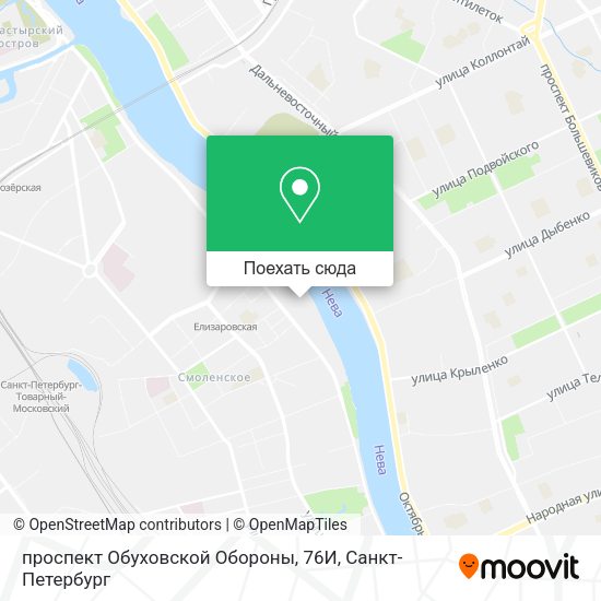 Карта проспект Обуховской Обороны, 76И