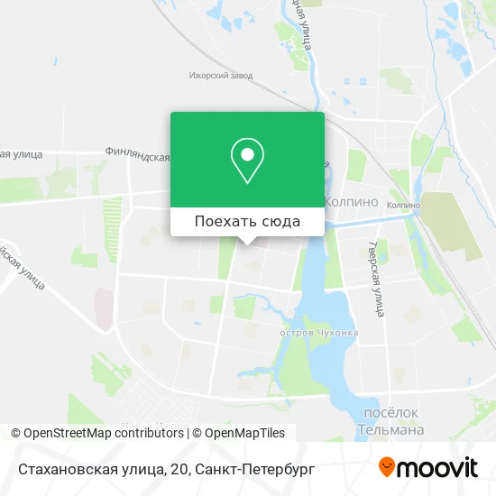 Карта Стахановская улица, 20