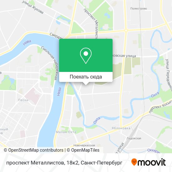Карта проспект Металлистов, 18к2