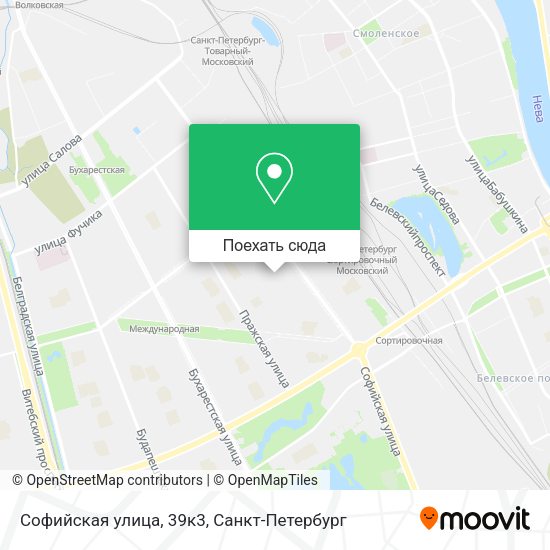 Карта Софийская улица, 39к3