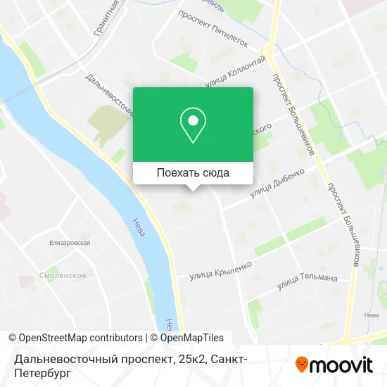 Карта Дальневосточный проспект, 25к2