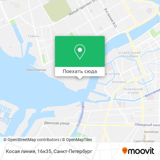 Карта Косая линия, 16к35