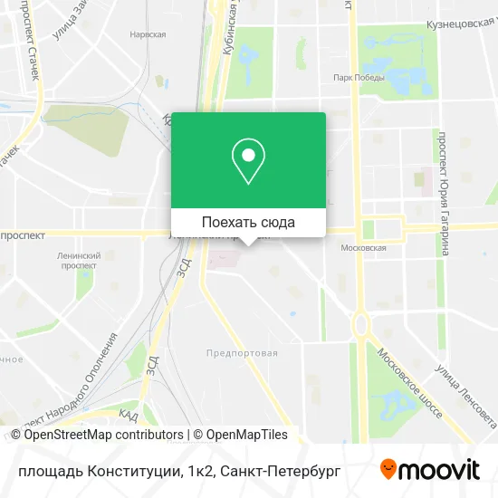 Карта площадь Конституции, 1к2