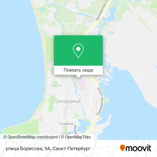 Карта улица Борисова, 9А