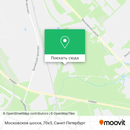 Карта Московское шоссе, 70к5