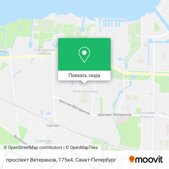 Карта проспект Ветеранов, 175к4