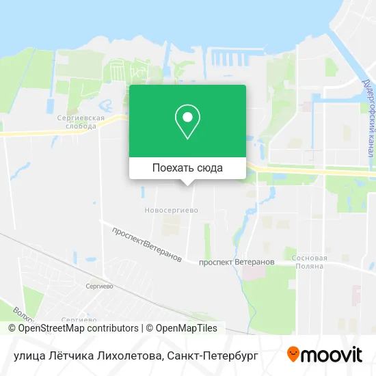 Карта улица Лётчика Лихолетова