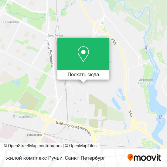 Карта жилой комплекс Ручьи