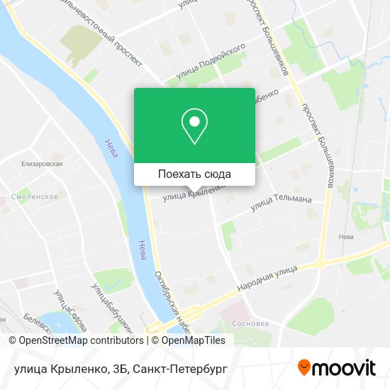Карта улица Крыленко, 3Б