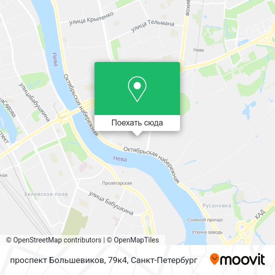 Карта проспект Большевиков, 79к4