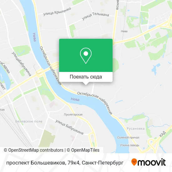 Карта проспект Большевиков, 79к4