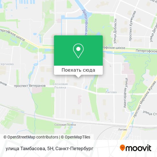 Карта улица Тамбасова, 5Н