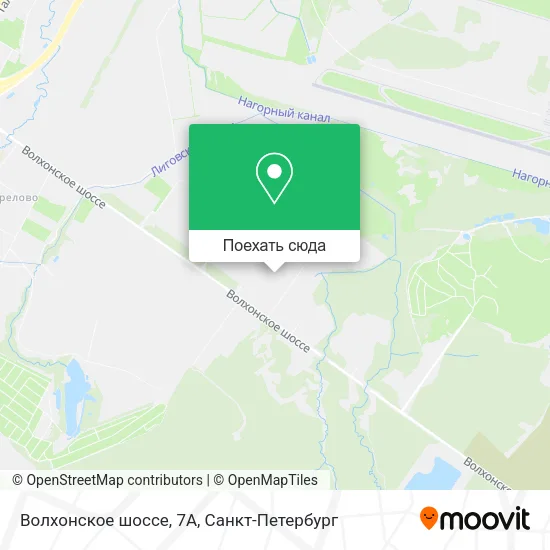 Карта Волхонское шоссе, 7А