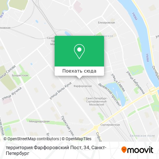 Карта территория Фарфоровский Пост, 34