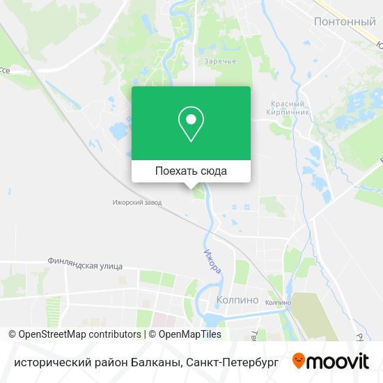 Карта исторический район Балканы
